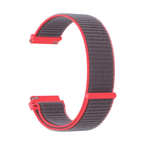 Ремешок нейлоновый для часов Lyambda Vega 20мм, серо-розовый